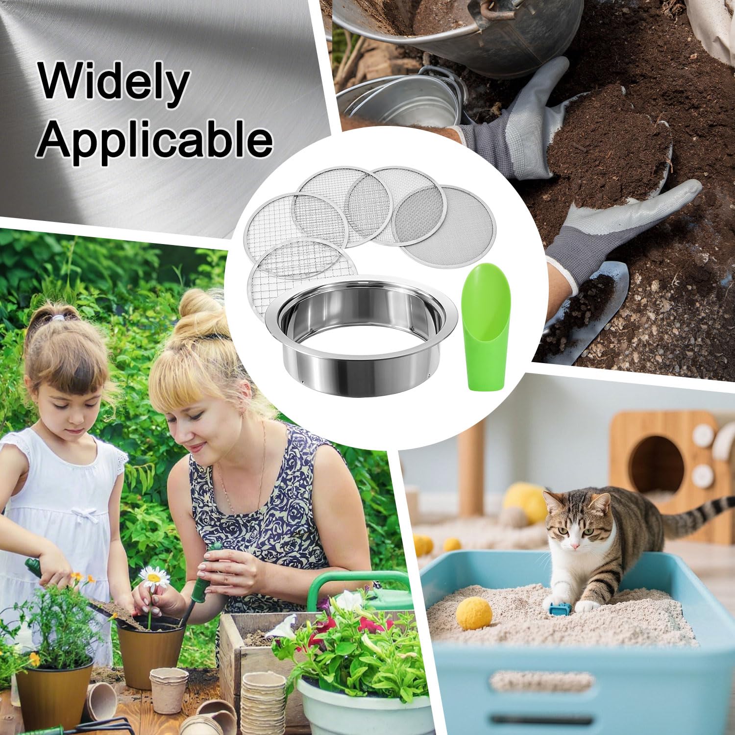 FLOLXNB easy-clean sieve for quick maintenance after use
