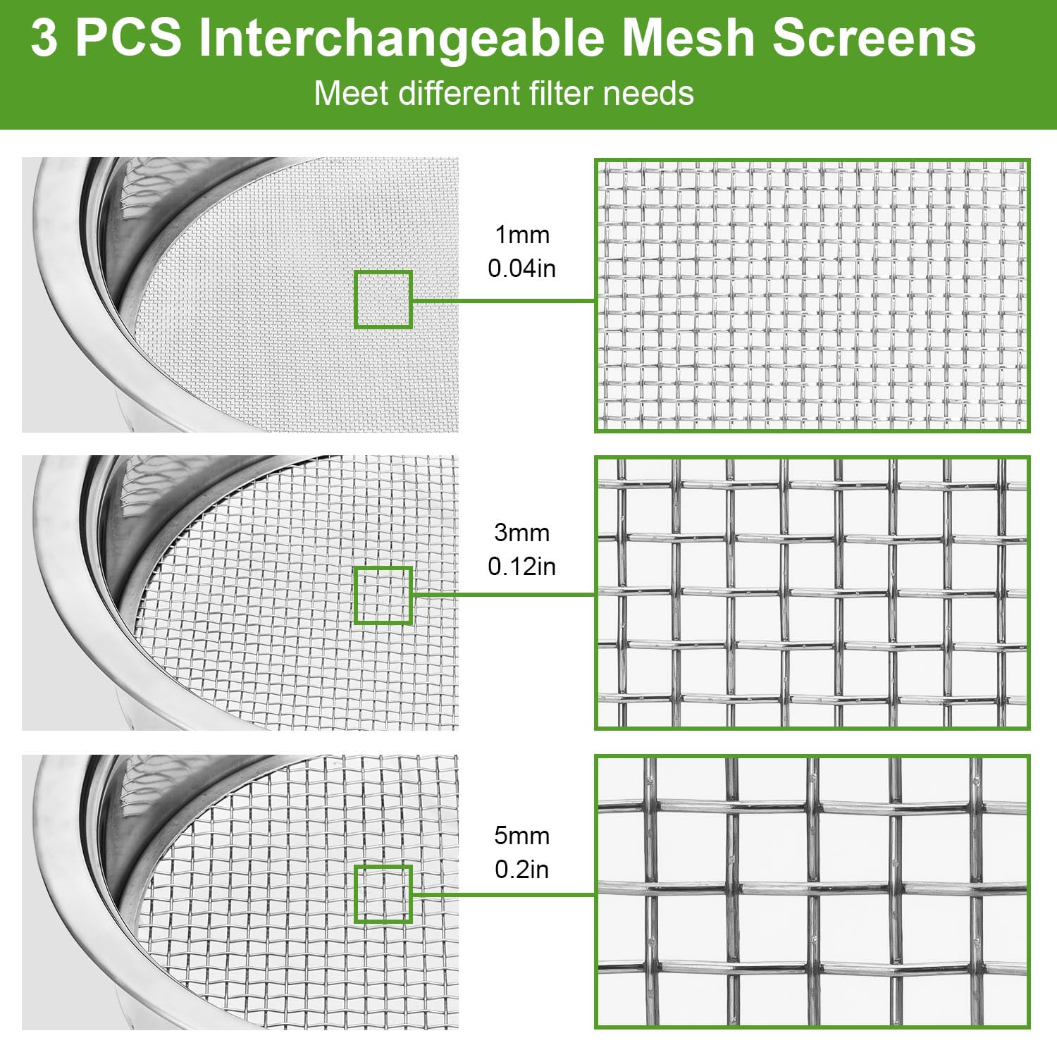 FLOLXNB mesh-screen 1mm for fine soil separation
