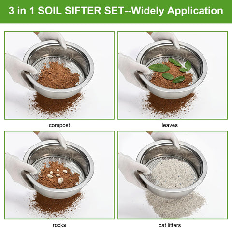 FLOLXNB sifter removing stones and debris for smoother texture