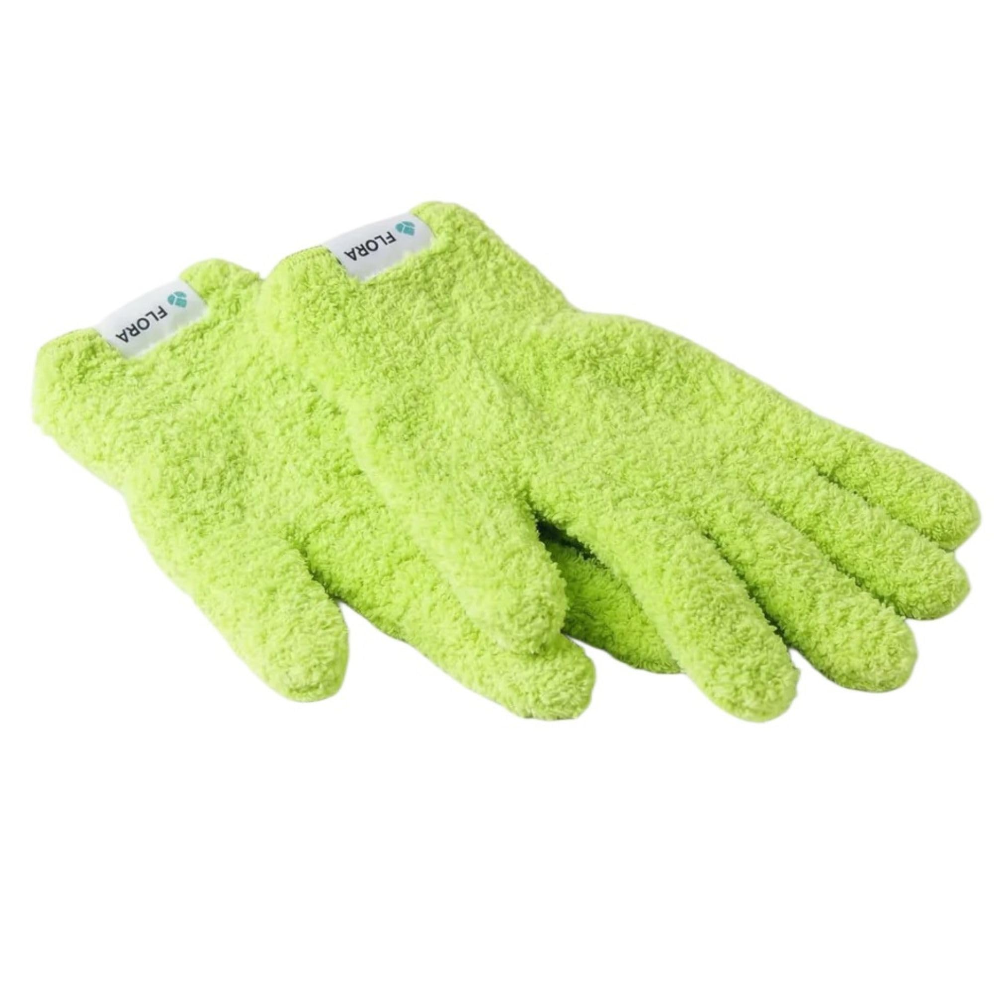 Leaves shine after gentle cleaning with Flora gloves.