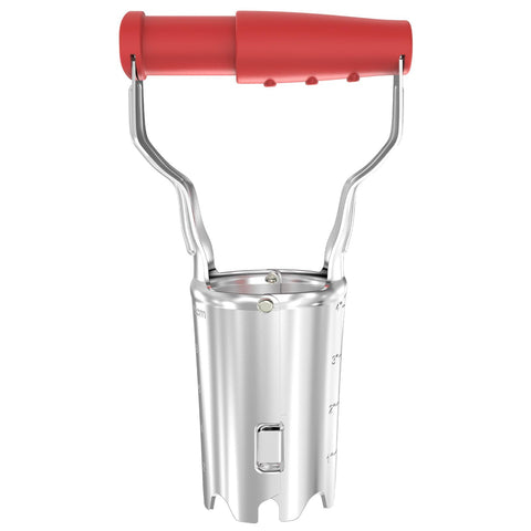 FLORA GUARD Bulb Planter with ergonomic handles for comfortable planting sessions.