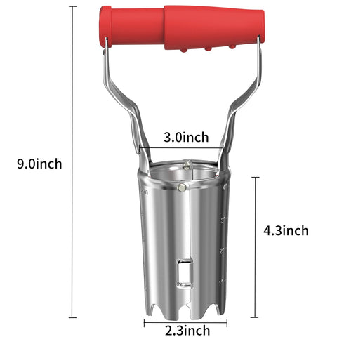 Gear-bottom design eases soil penetration for efficient bulb placement.