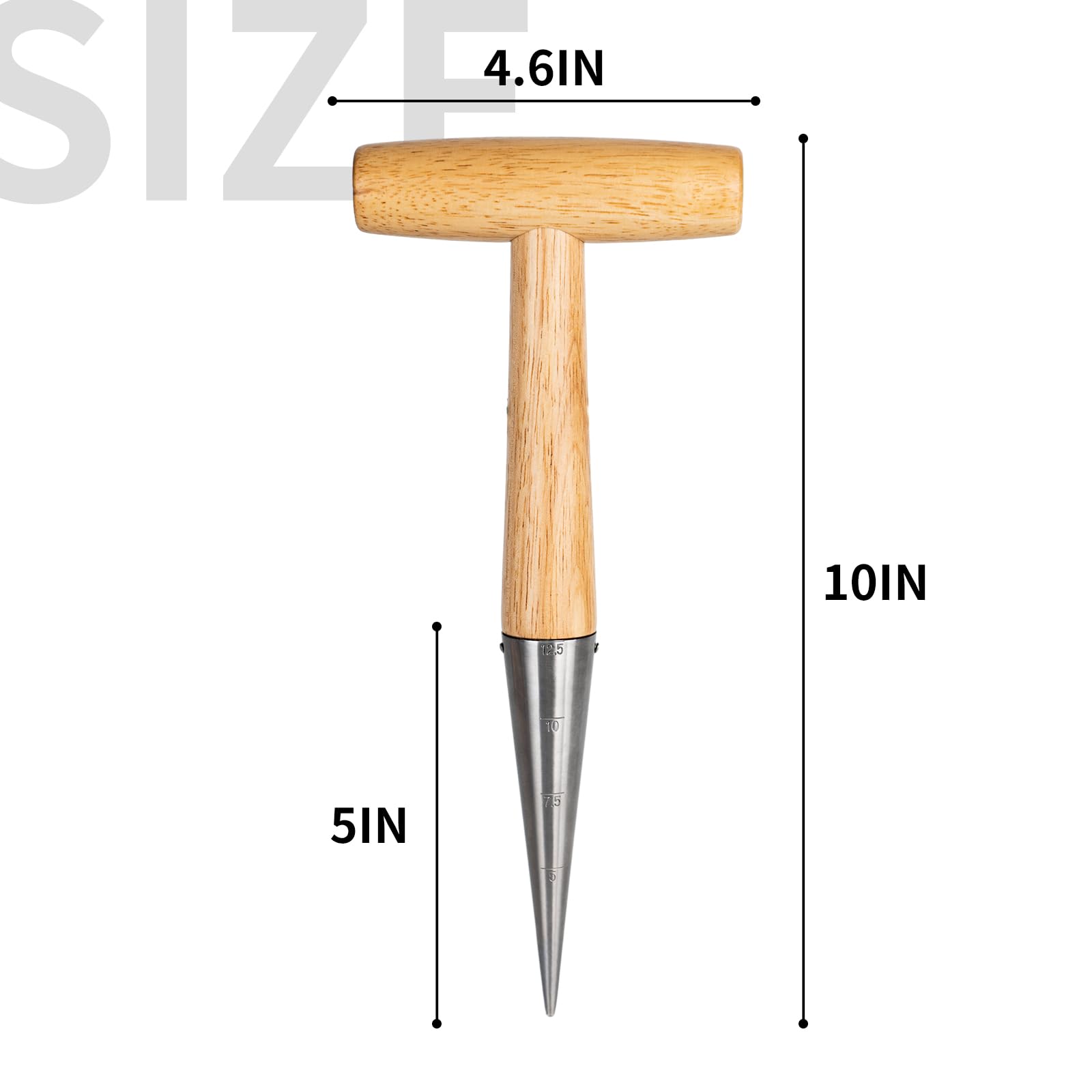 FLORA GUARD durable stainless steel tip resists bending and rust for seasons of use