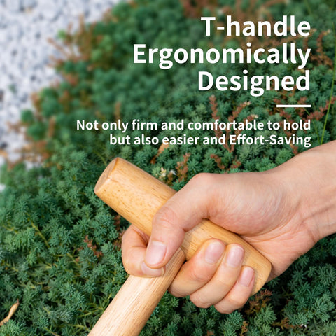 FLORA GUARD seed-bulb-hole dibber creates uniform holes for seeds and bulbs