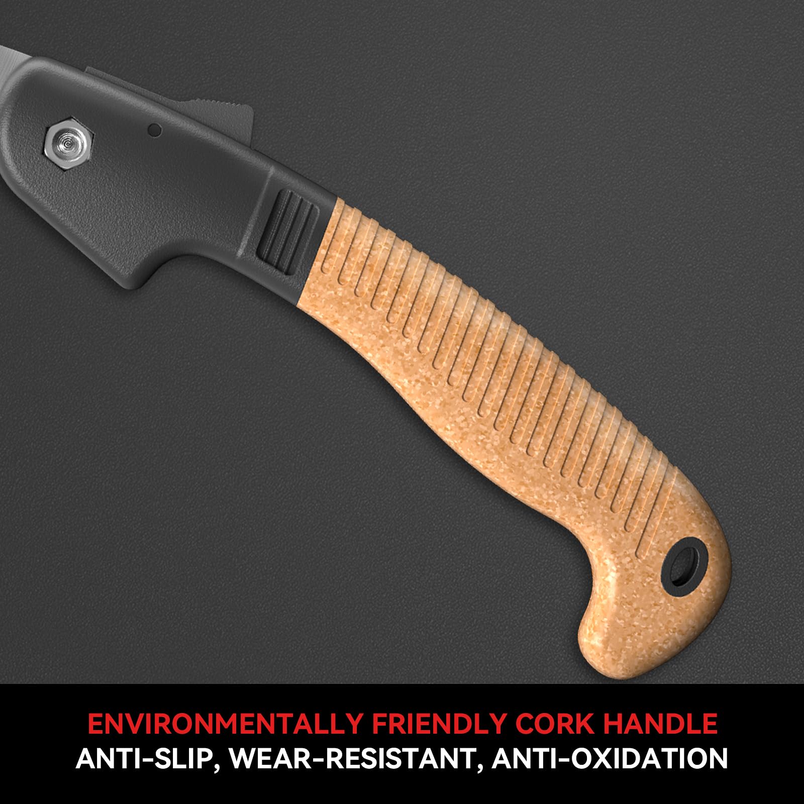 FLORA GUARD ergonomic handle ensures secure grip during pruning tasks.