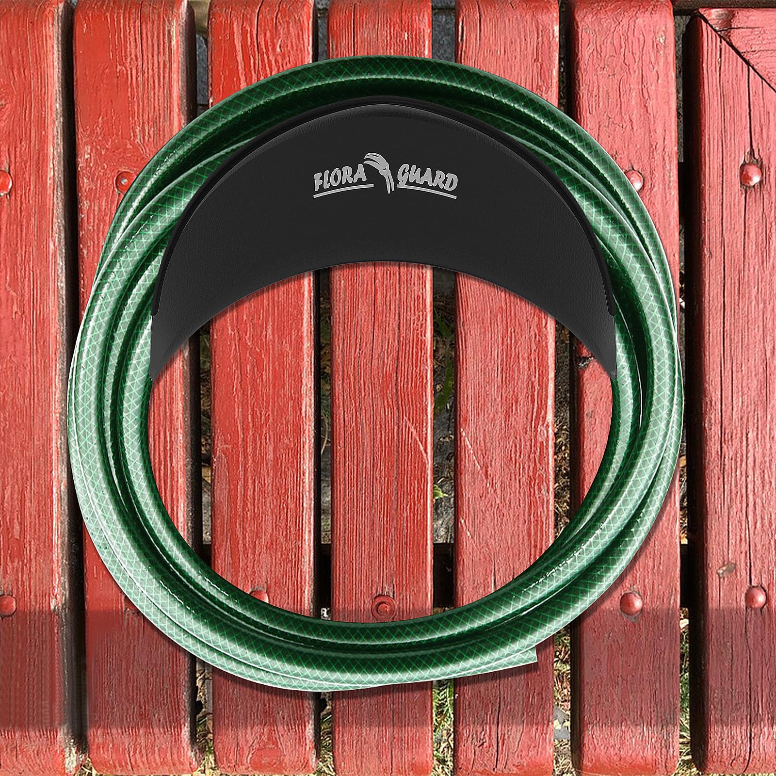 FLORA GUARD included mounting kit simplifies installation on wood, brick, or siding