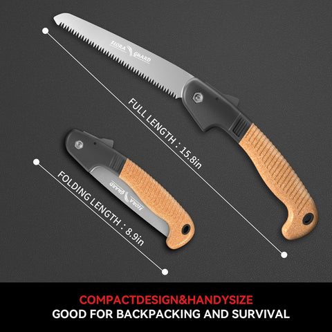 FLORA GUARD locking mechanism keeps the blade safe when folded.