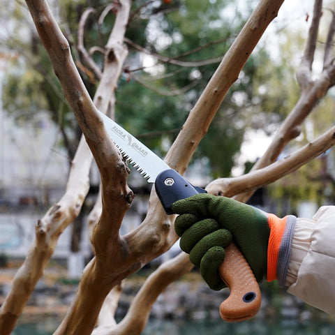 FLORA GUARD portable pruning saw stored safely in its case.