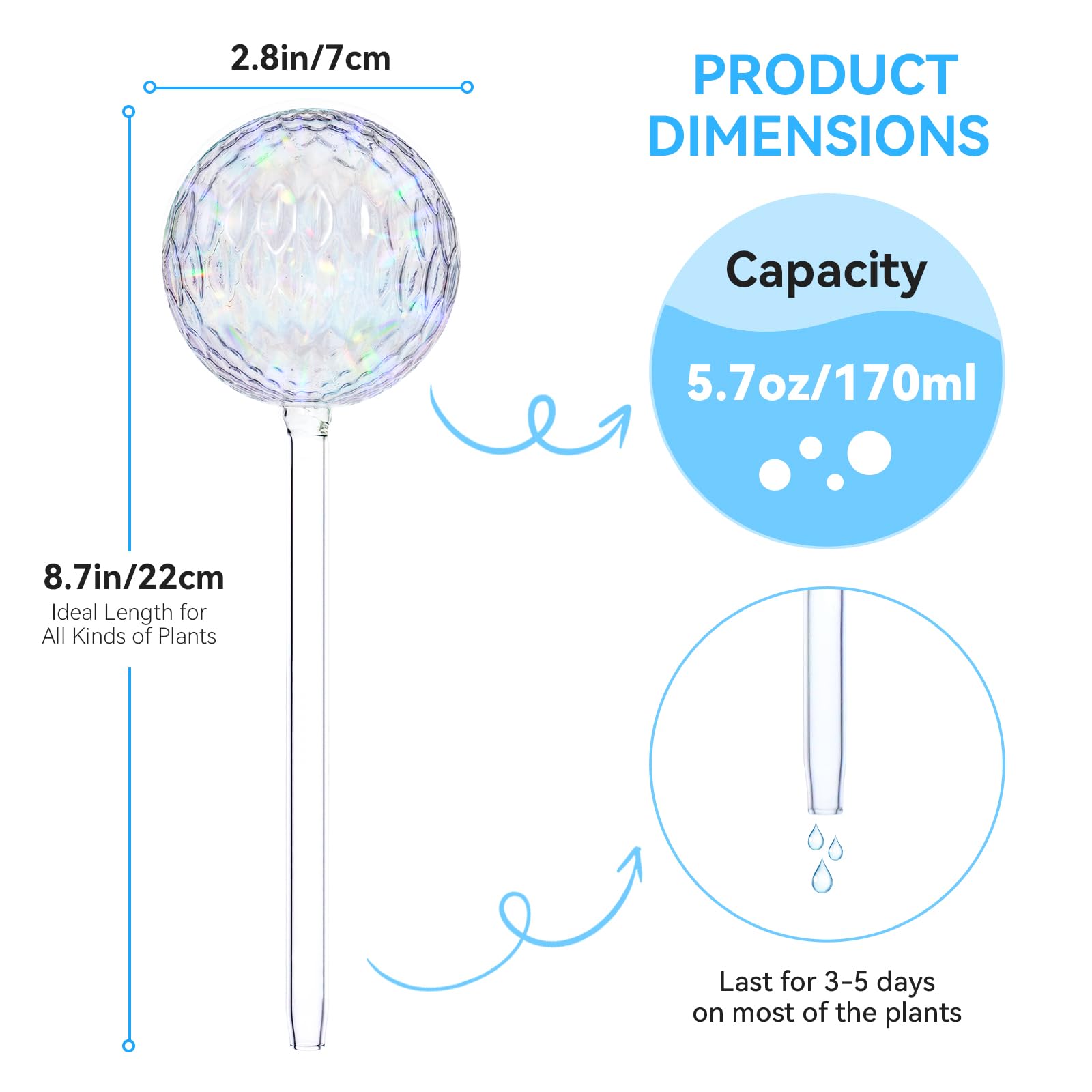 FLORA GUARD Self-watering globe plant bulb delivering controlled hydration.
