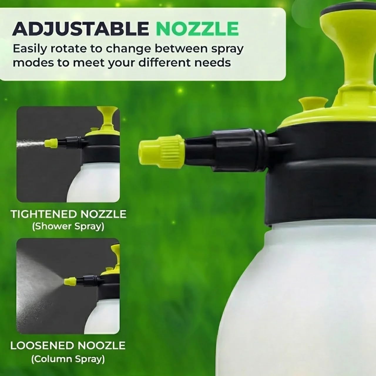 Flora lock-on trigger allows continuous spray with less fatigue