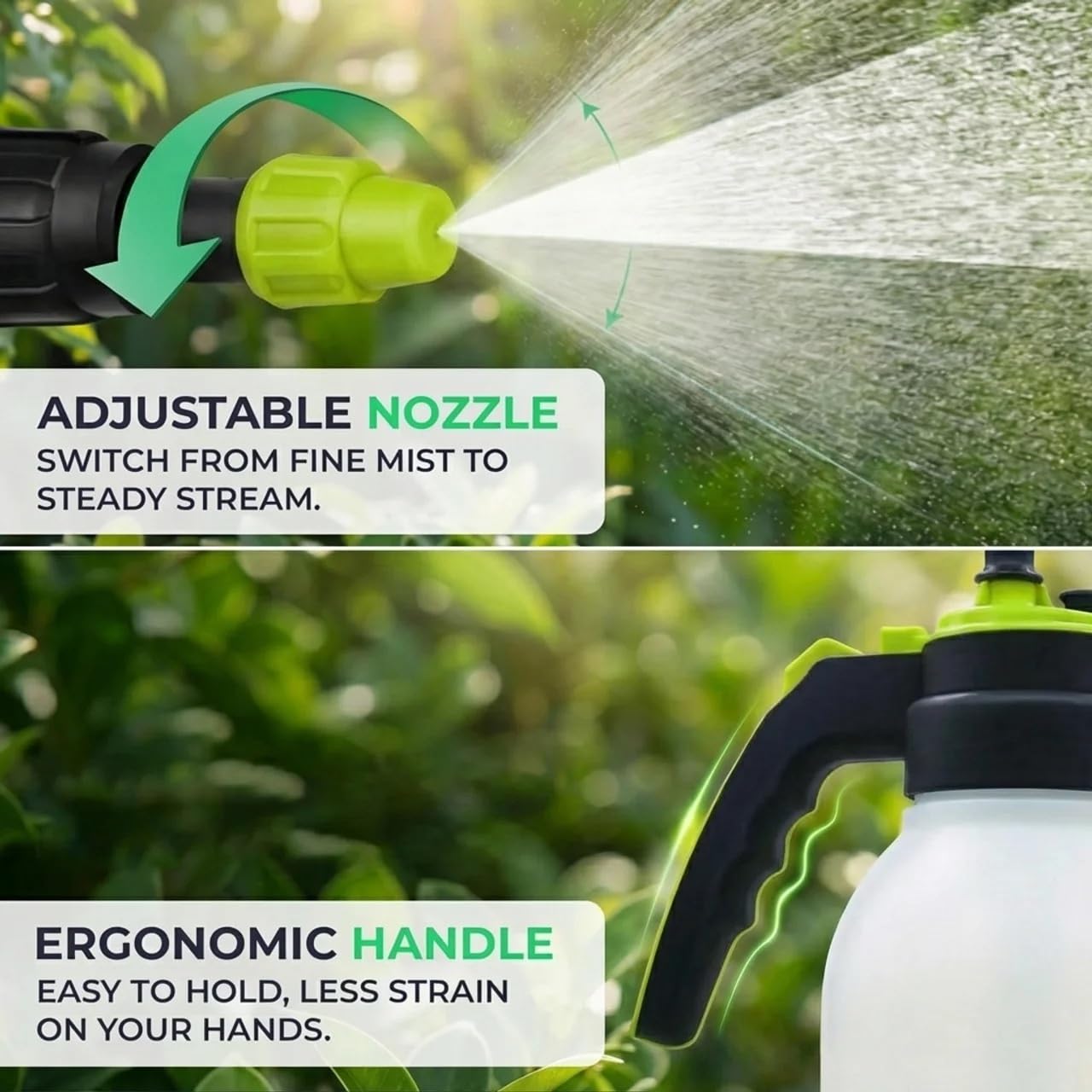 Flora long-lance design keeps you upright while spraying