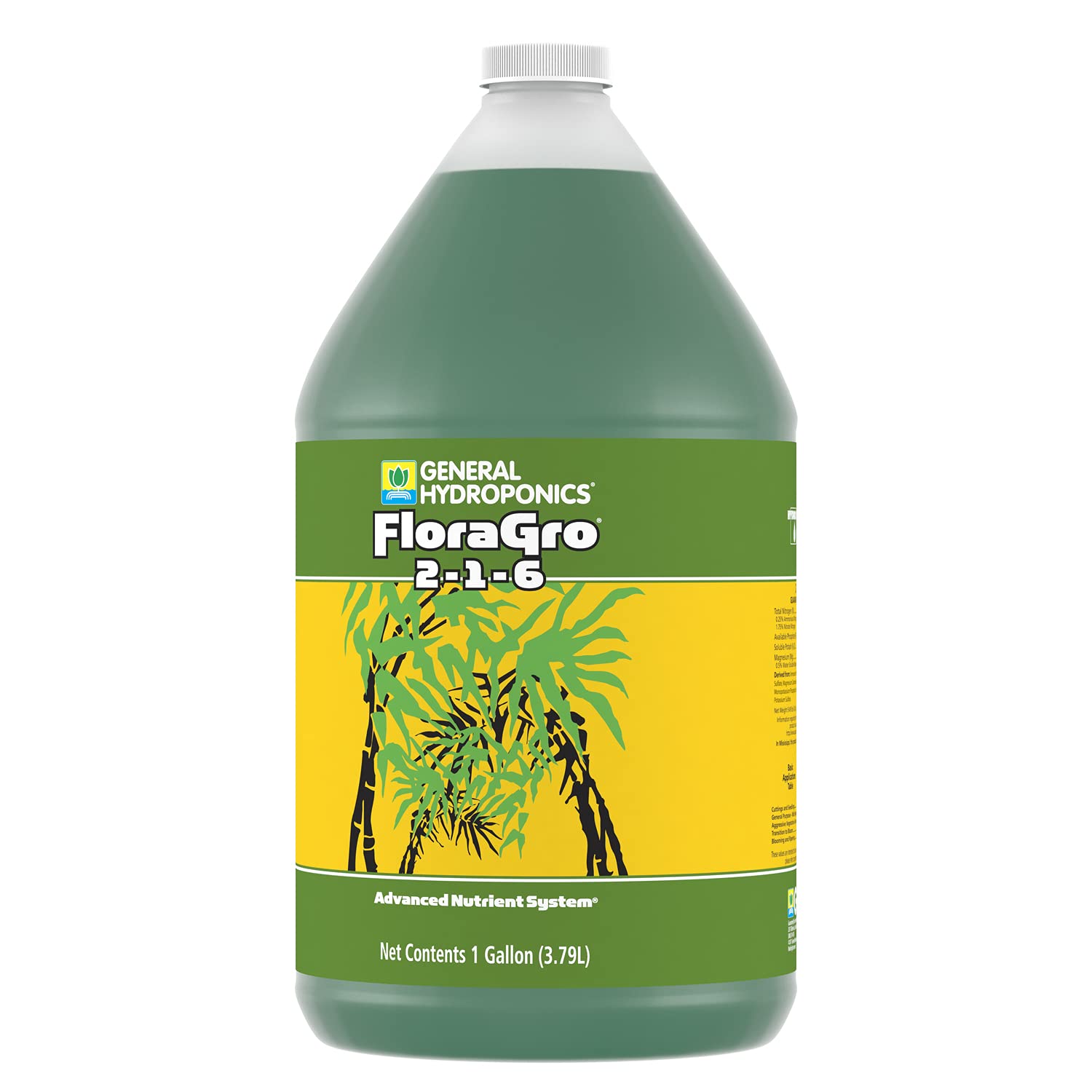 Pouring FloraGro bottle for precise nutrient feeding.