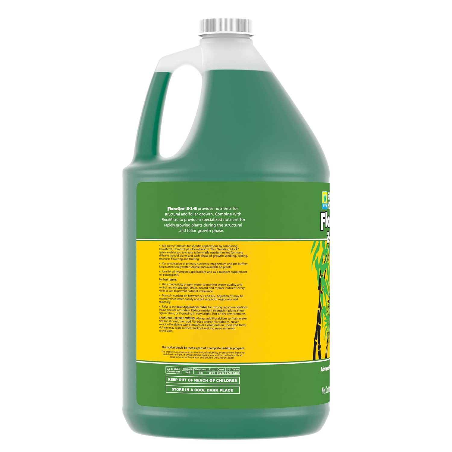 Healthy root system encouraged by FloraGro nutrient solution.