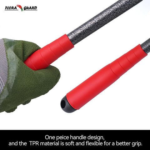 Flora Guard 6-Piece Garden Tool Set shown in hand for versatile gardening tasks.