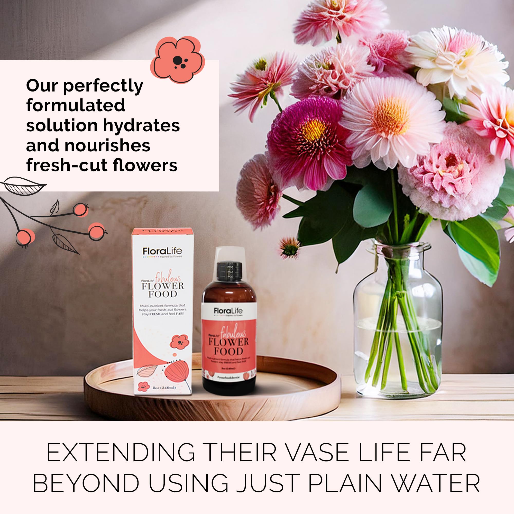 Floralife liquid multi-nutrient formula supports bloom vitality