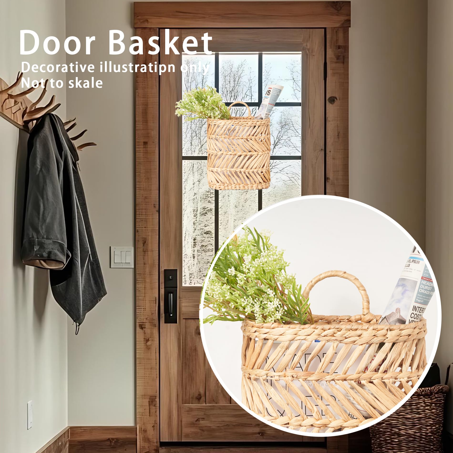 Floramill spacious basket accommodates magazines or mail with ease