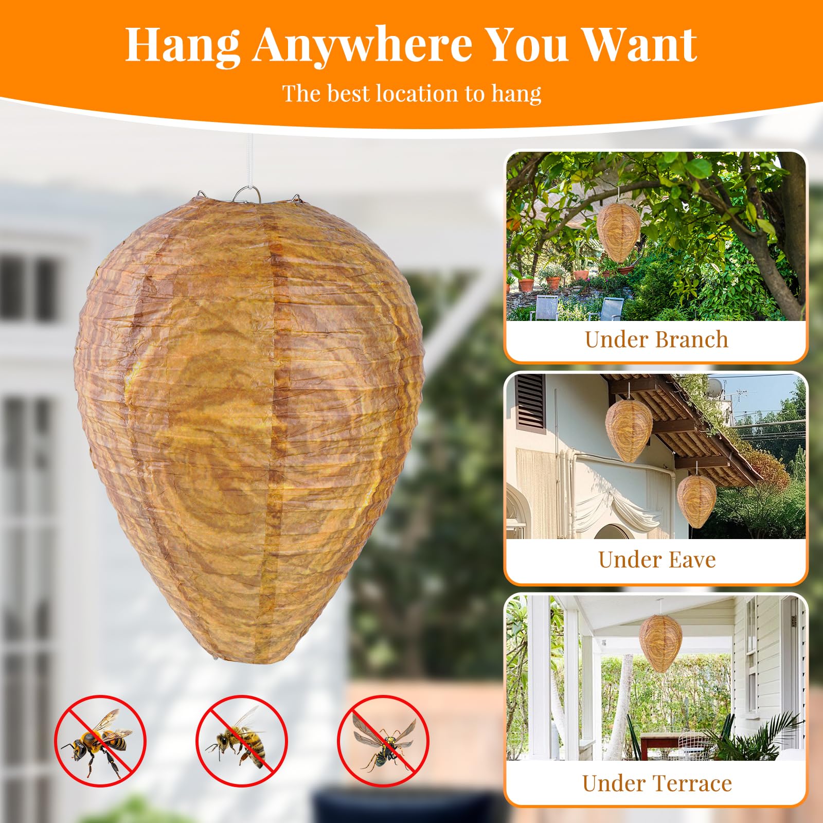 FloraSea outdoor hanging on eaves or deck for easy installation