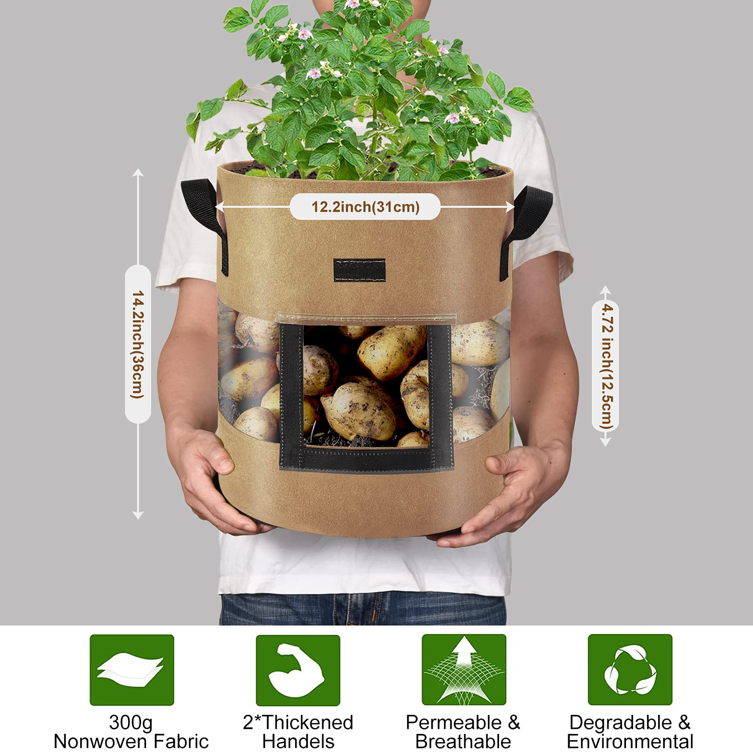 Florelf strong ventilated nonwoven fabric supports better air flow to roots