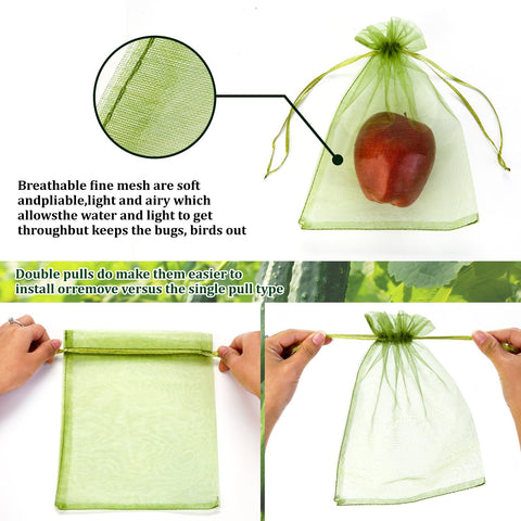 FloraSea 50-pack fruit bags keep produce protected during the growing season.