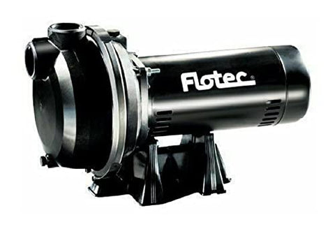 Flotec FP5172 sprinkler pump detailed connection reveals easy service access for maintenance.