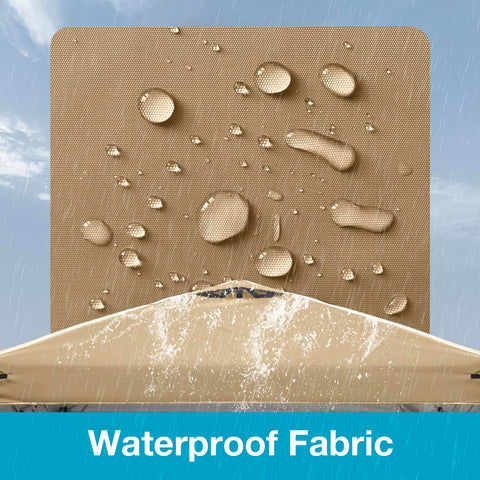 FLOUREE vented design reduces heat buildup during outdoor gatherings.