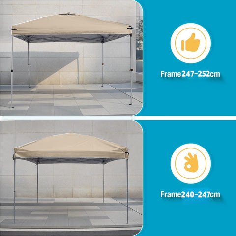 FLOUREE canopy top waterproof layer keeps you dry during sudden showers.