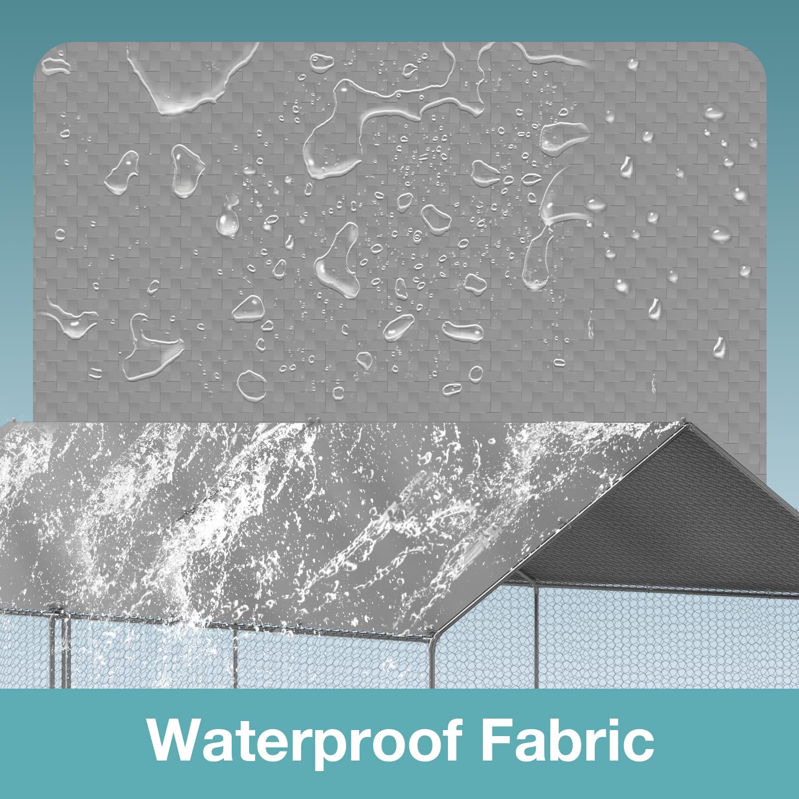 FLOUREE weatherproof tarp withstands wind and rain for durable outdoor use.
