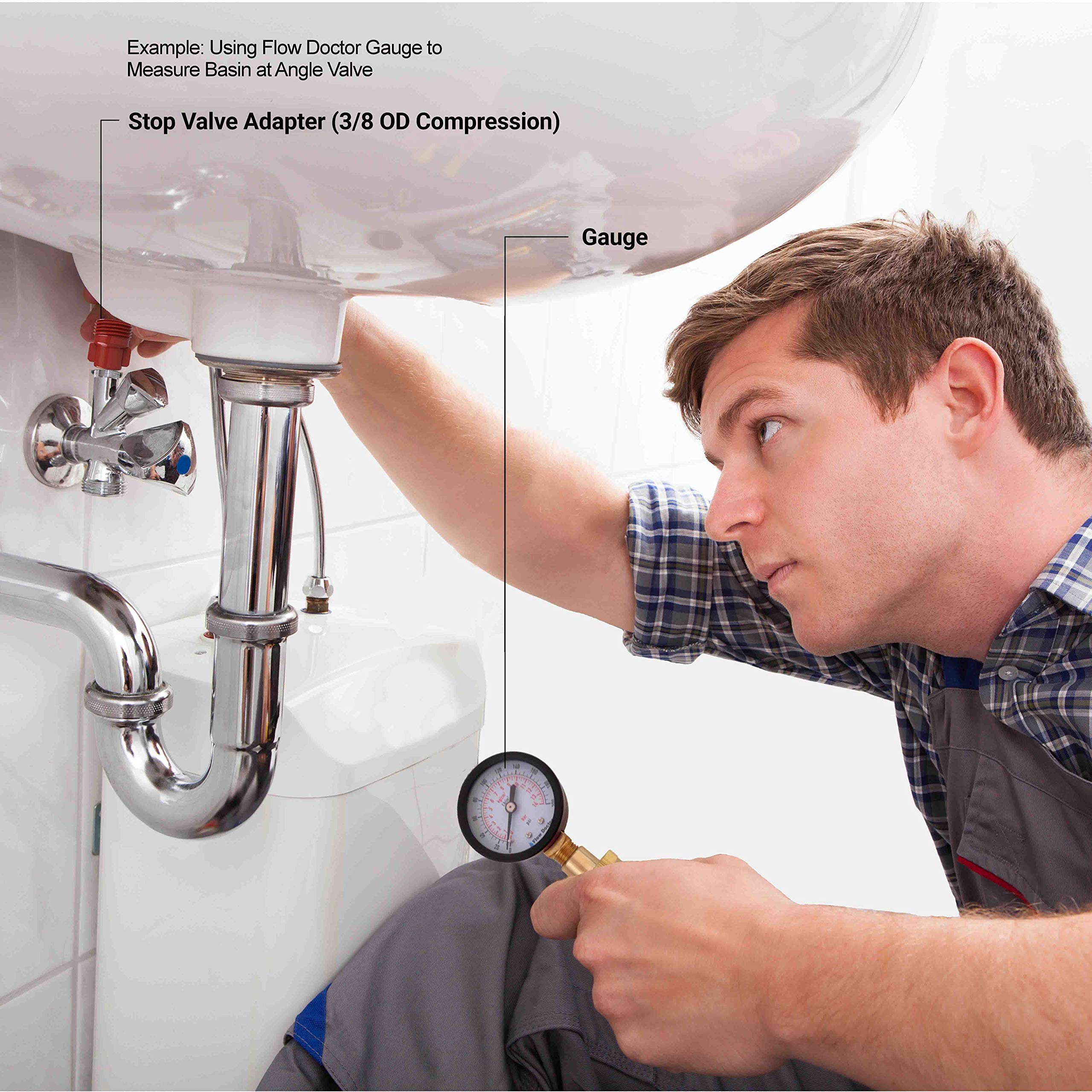 Flow Doctor durable black-steel casing with copper attachments for long-lasting testing