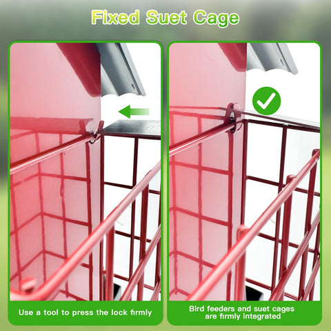 FlowaFoli bird feeder includes drainage holes to keep seeds dry.