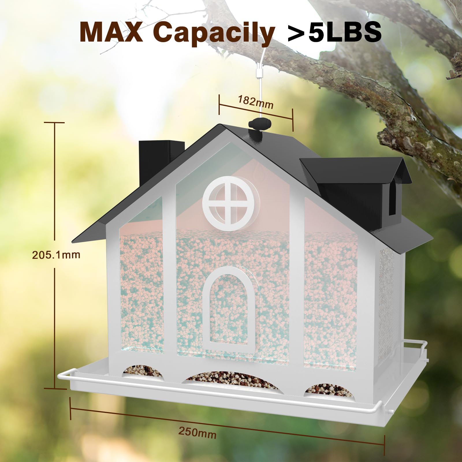 FlowaFoli Bird Feeder House makes a charming gift for bird lovers and outdoor spaces.