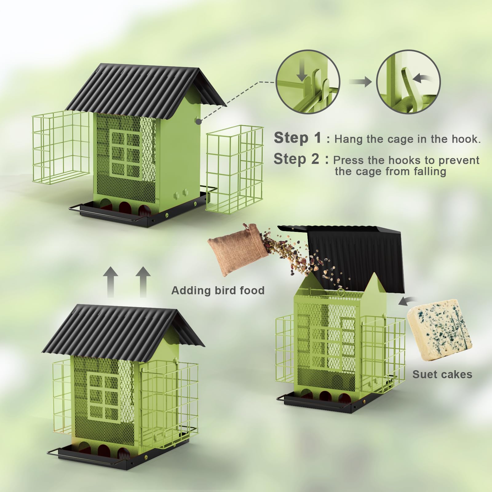 FlowaFoli patent-protected design ensures a unique, reliable bird feeding solution.