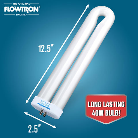 Flowtron 2-pack UV bulb for BK-40 outdoor zapper, quick installation.