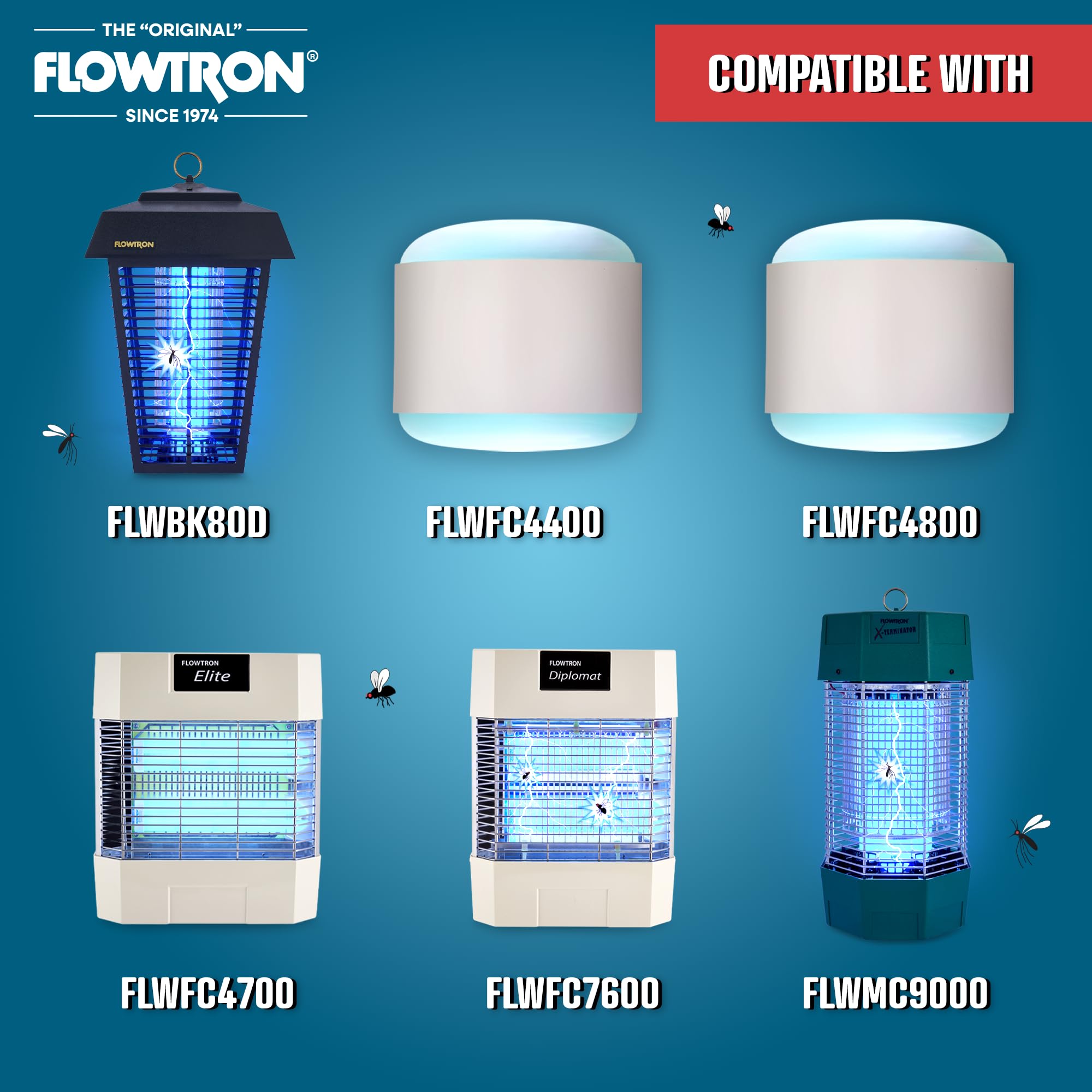 Flowtron BF-150 compatibility with BK-80D, MC-9000, and FC models for convenient swaps.