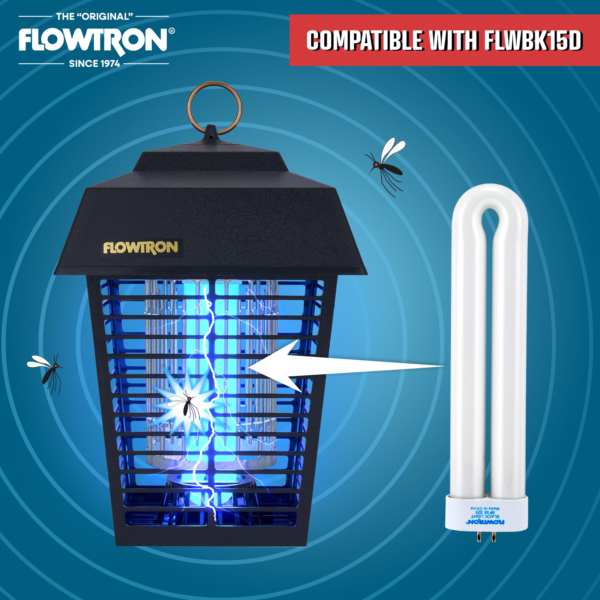 Flowtron BF-35 UV bulb packaging, easy stock up for maintenance.