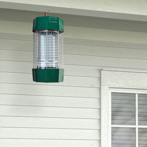 Flowtron dual lure method zapper with UV light and Octenol attracts more pests.