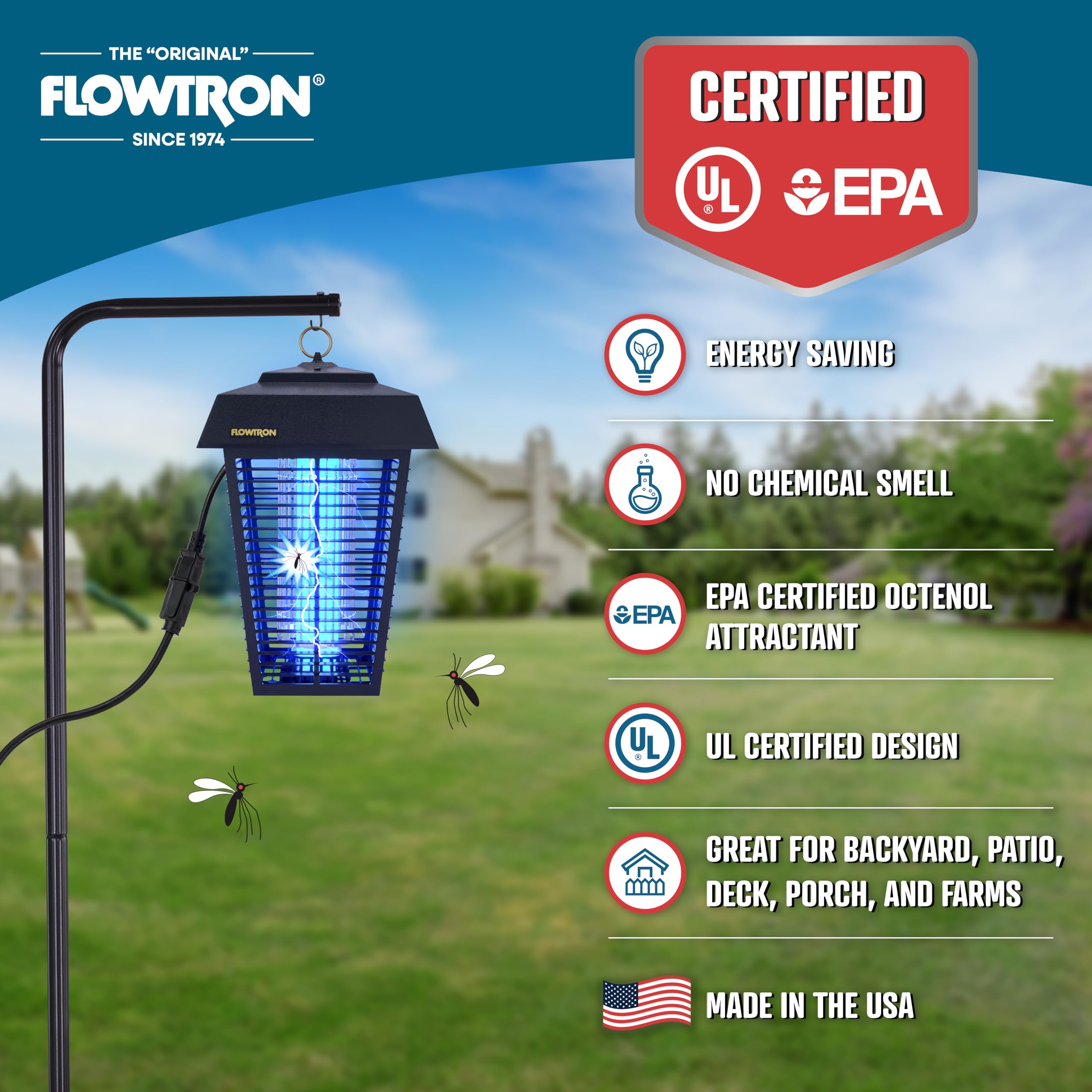 Flowtron maintenance-free design without chemical sprays or bags