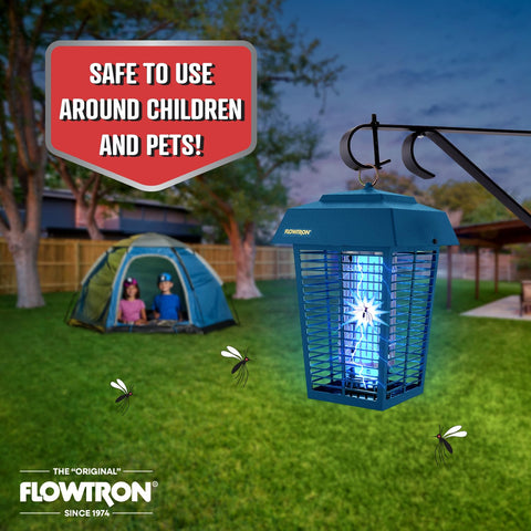 Flowtron fits patios, decks, and wooded backyards.