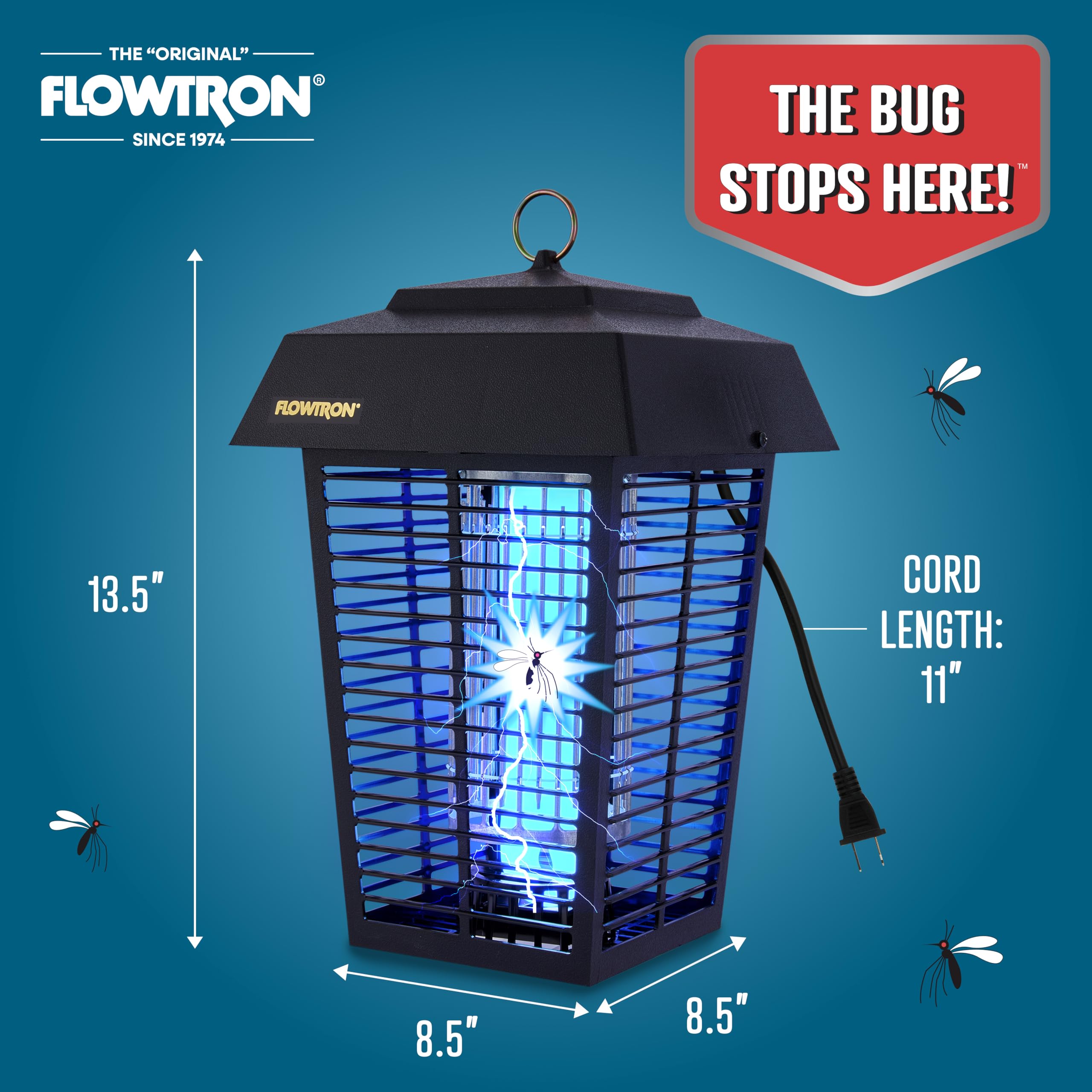 Flowtron maintenance-free design means zero spraying or messy cleanup.