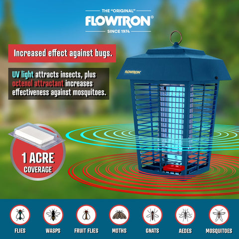 Flowtron Octenol attractant enhances the lure near seating areas.