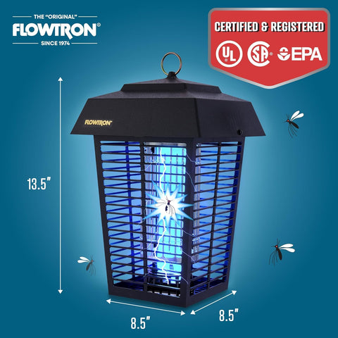 Flowtron kill grid with non-clog teflon coating reduces debris.