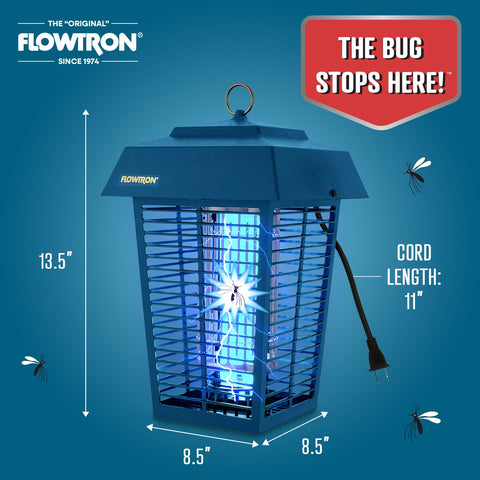 Flowtron maintenance-free design with quick bulb replacement.