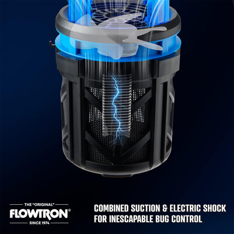 Flowtron coverage diagram image demonstrates 530 sq ft area.