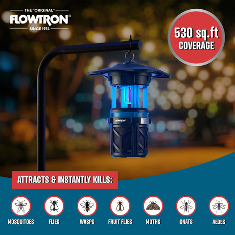 Flowtron plug-in setup example with standard outlet for quick install.