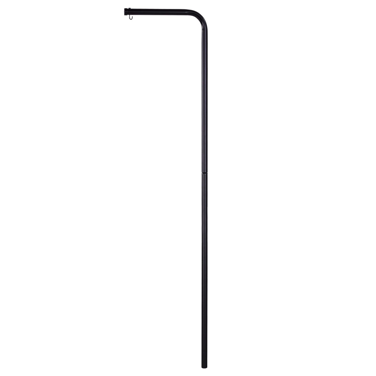 Flowtron SP-200 security lantern pole assembly shows adjustable height for BK models for safer outdoor setup.