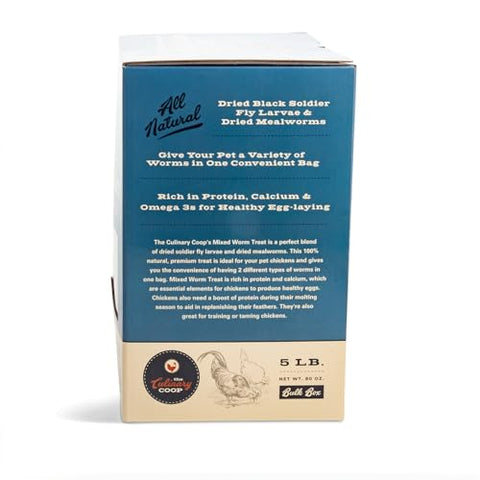Fluker's Culinary Coop mealworms close-up showing rich larvae ideal for poultry