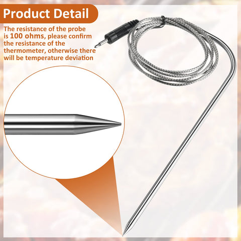 Flutesan two-point-five-mm jack connector, compatible with grills and smokers for direct temperature transmission.