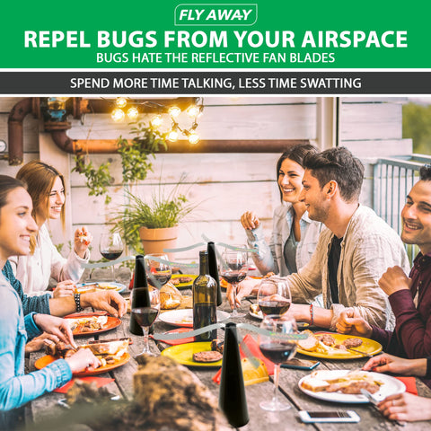 Fly Away operates quietly for comfortable conversations and meals