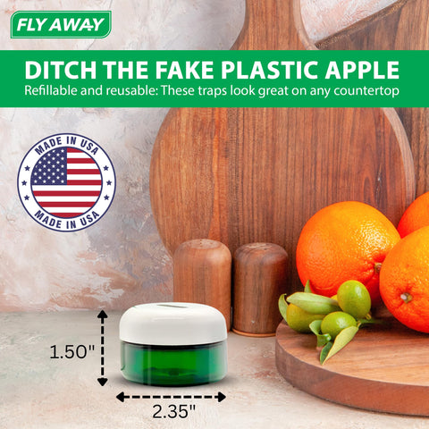 Fly Away traps blend with décor for unobtrusive use.