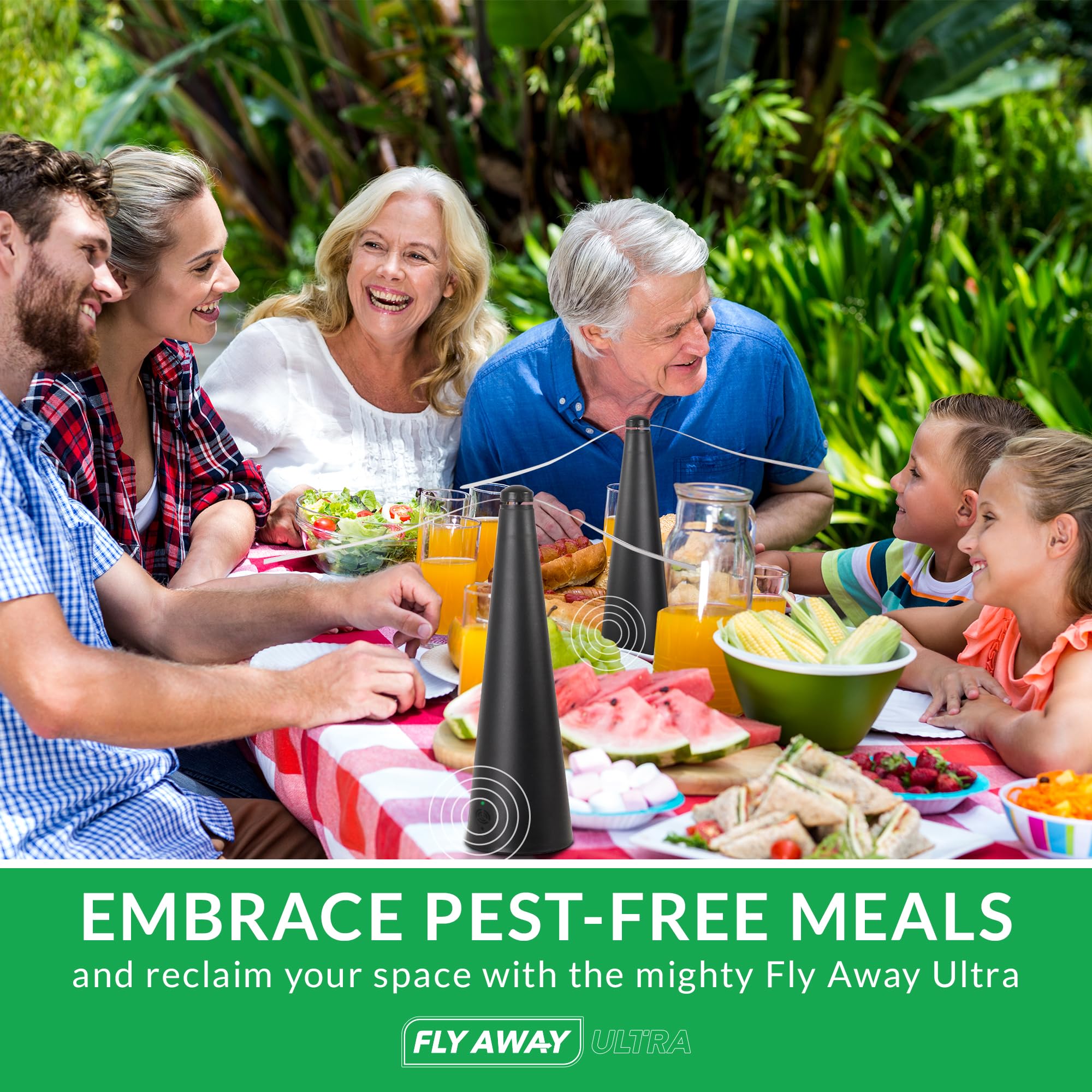 Fly Away Ultra soft-blades ensure safe operation around children.