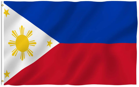 Fly Breeze Philippines flag 3x5 with canvas header for a crisp outdoor display